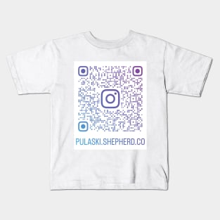 PSCSCo QR Code Ombre Blue to Purple Kids T-Shirt